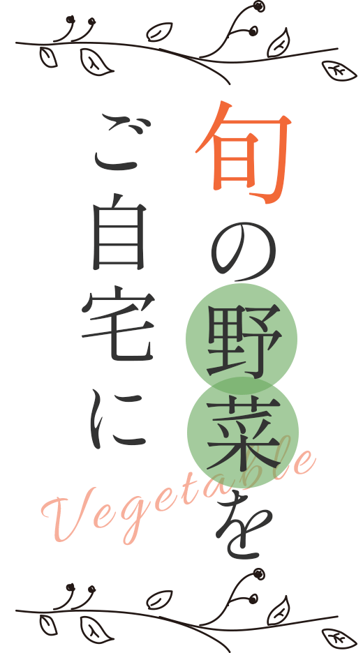 旬の野菜をご自宅に